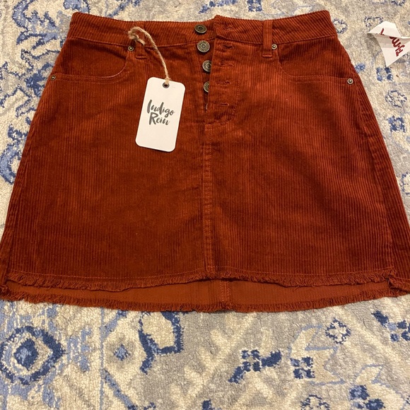 Indigo rein button fly skirt - Picture 2 of 2